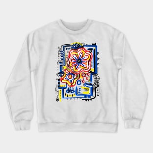 abstract faces Crewneck Sweatshirt